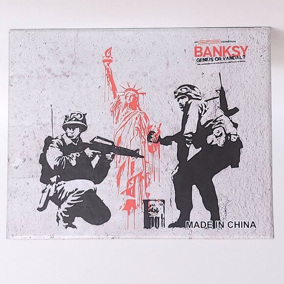BANKSY GENIUS or VANDAL? Unothorized Echibition Mug BNIP - Picture 10 of 13
